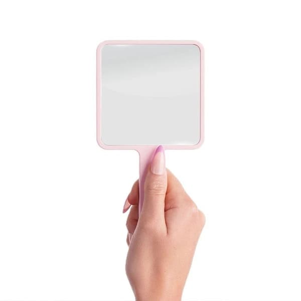 Brushworks Pink Mirror Travel On The Go