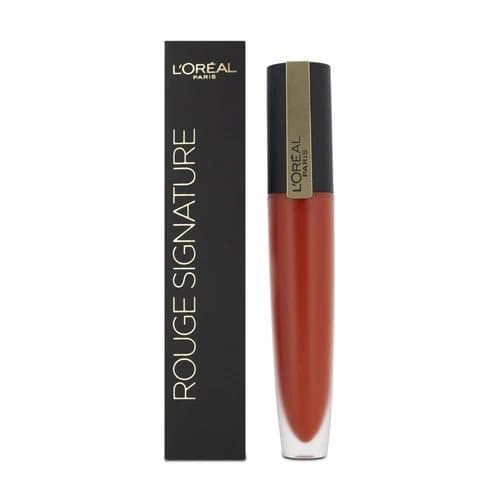 L’Oreal Red Lipstick Lip Stain Rouge Signature 113 I Don’t Matte Liquid Lipstick