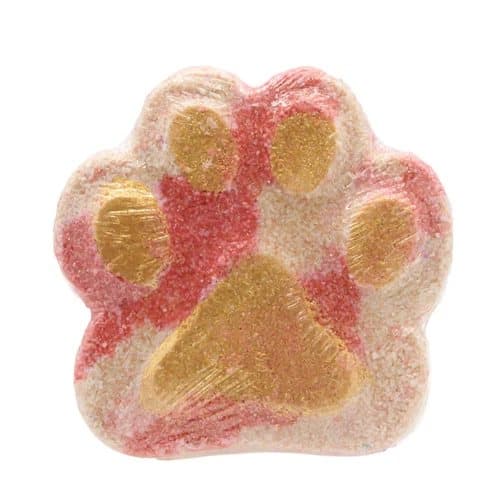 Bath Bomb Paw Print Childrens Bathbomb Vegan Bath Fizzer Essential Oils