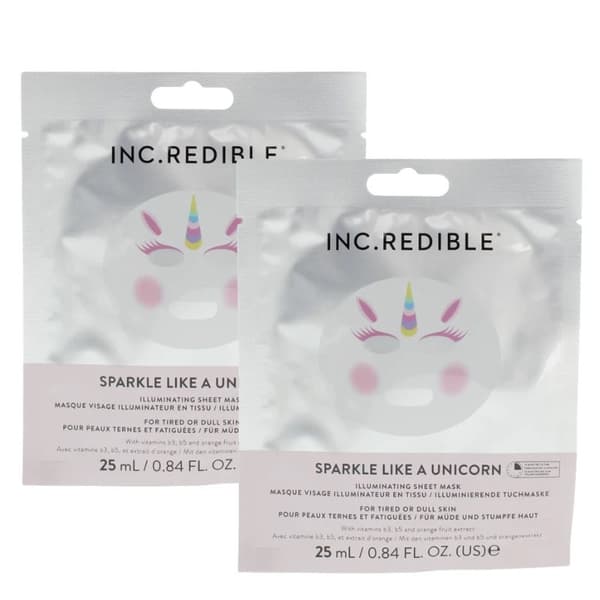 INC.redible Face Mask Sparkle Like A Unicorn Illuminating Sheet Face Mask