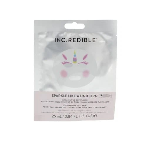 INC.redible Face Mask Sparkle Like A Unicorn Illuminating Sheet Face Mask