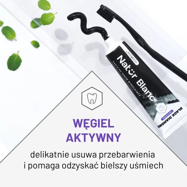 Natur Blanc BLACK DIAMOND valkaiseva hammastahna / SYLVECO