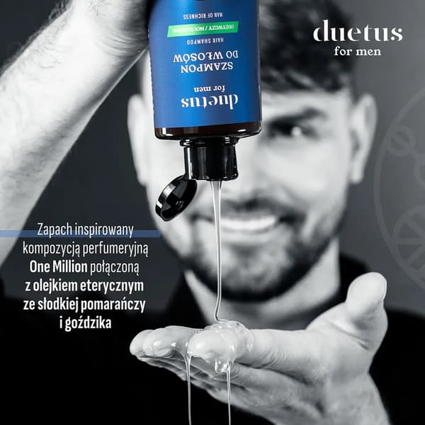 DUETUS FOR MEN Nærende hårshampoo ONE MILLION 300 ml