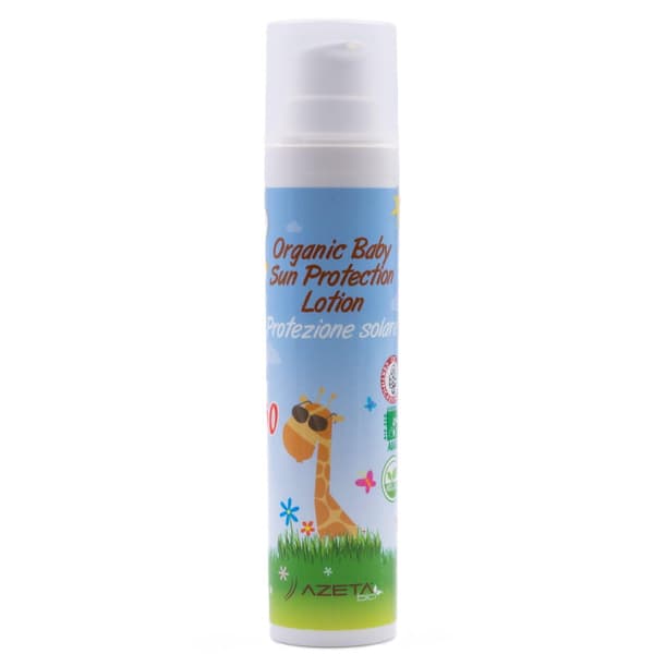 Luomumaito, aurinkovoide mineraalisuodattimilla SPF 50+ lapsille 0kk+ 100 ml, Azeta Bio