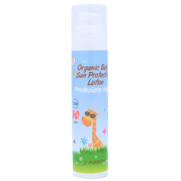 Luomumaito, aurinkovoide mineraalisuodattimilla SPF 50+ lapsille 0kk+ 100 ml, Azeta Bio