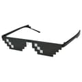 Miniatyrbillede 4 af 9: Sort Thug Life Briller Meme Solbriller Pixel Sort