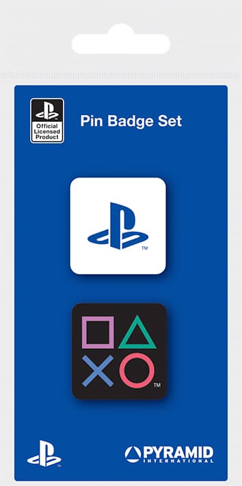 PlayStation - Emaljmärke med former