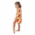 Miniatyrbild 5 av 10: Costume for Children Flowers Hippie Orange