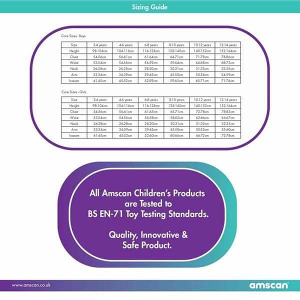 Costume for Children Purple 6-8 Years