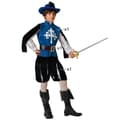 Miniatyrbillede 1 af 6: Costume for Children Male Musketeer Blue