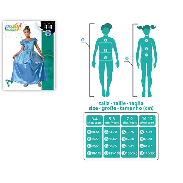 Costume for Children Blue Princess