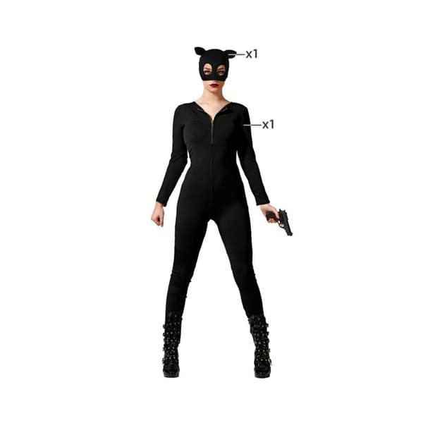 Costume for Adults Black Superheroine