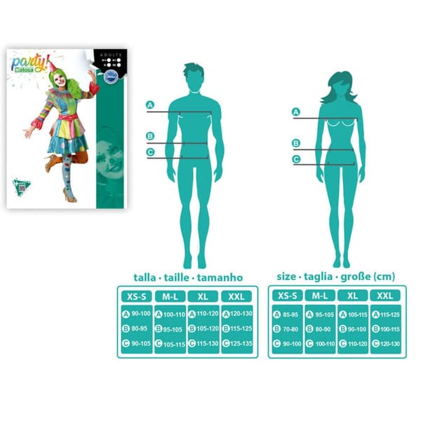 Costume for Adults Female Clown XS/S
