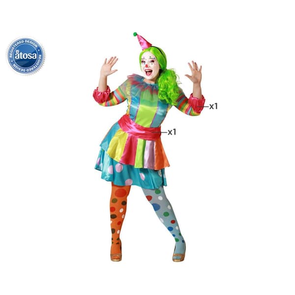 Costume for Adults Female Clown XL