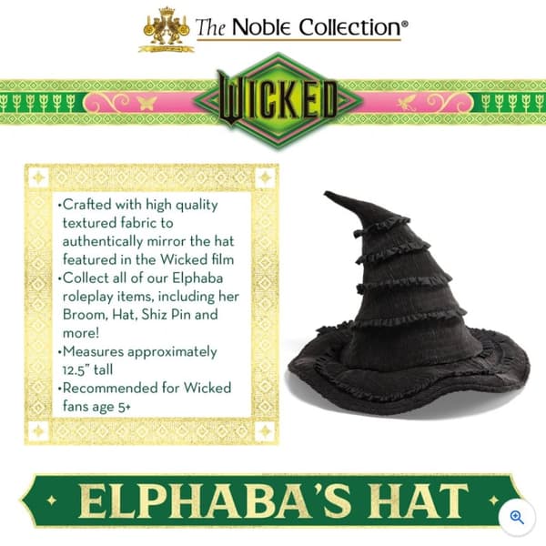 Wicked Elphaba's Hat Costume Dress-Up Accessory