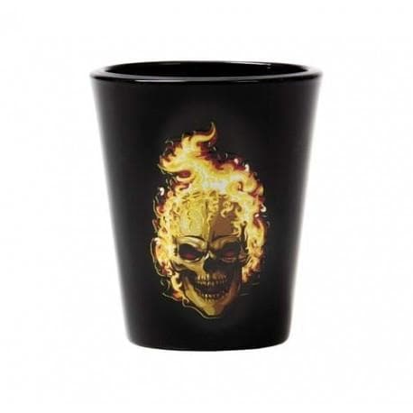 Shotglas "DÖDSKALLE" Svart