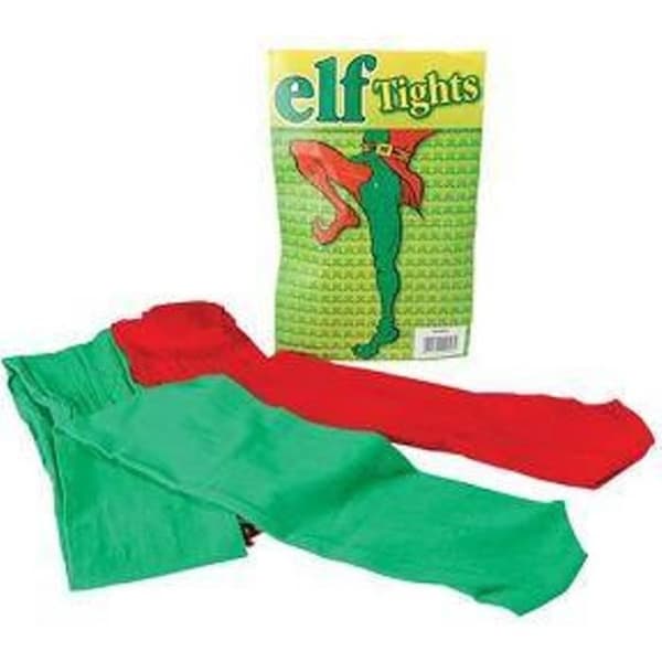 Elf Tights Röd - Grön. - BA043