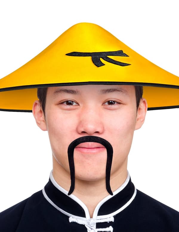Samurai overskæg voksen.Size-One size