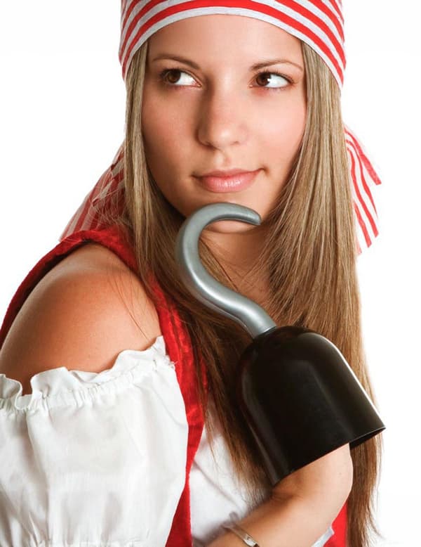 Voksen piratkrok.Size-One size