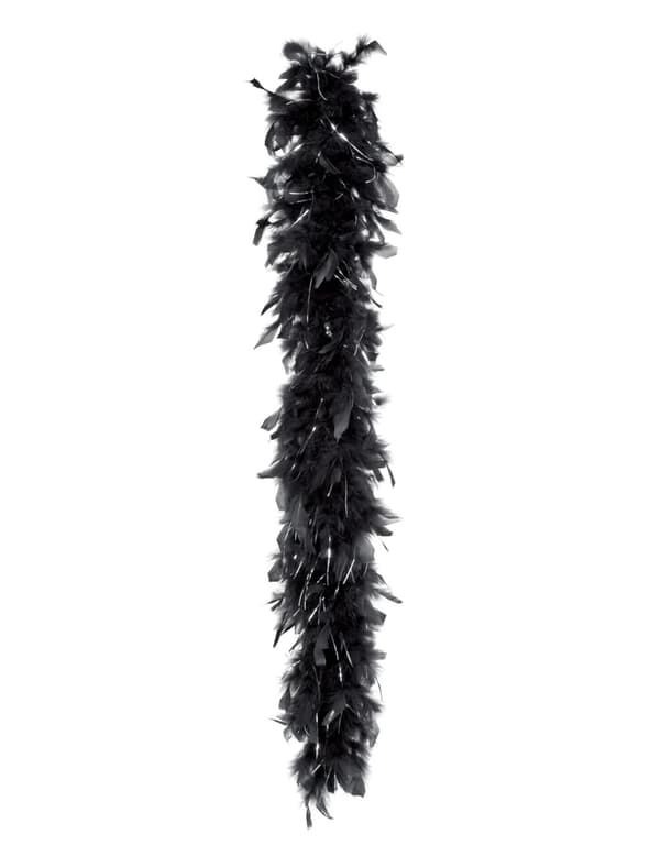 Boa sort og sølvfarvet 50 g.Size-One size