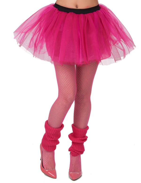 Neonrosa ballerinakjol dam.Size-One size