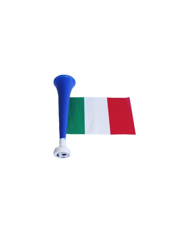 Fodboldtrompet med Italiens flag.Size-One size
