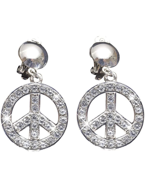Peace and love øredobber for voksne.Size-One size