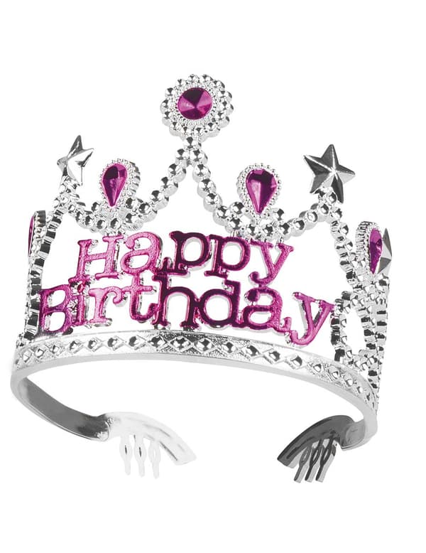 Crown Grattis på födelsedagen flicka.Size-One size