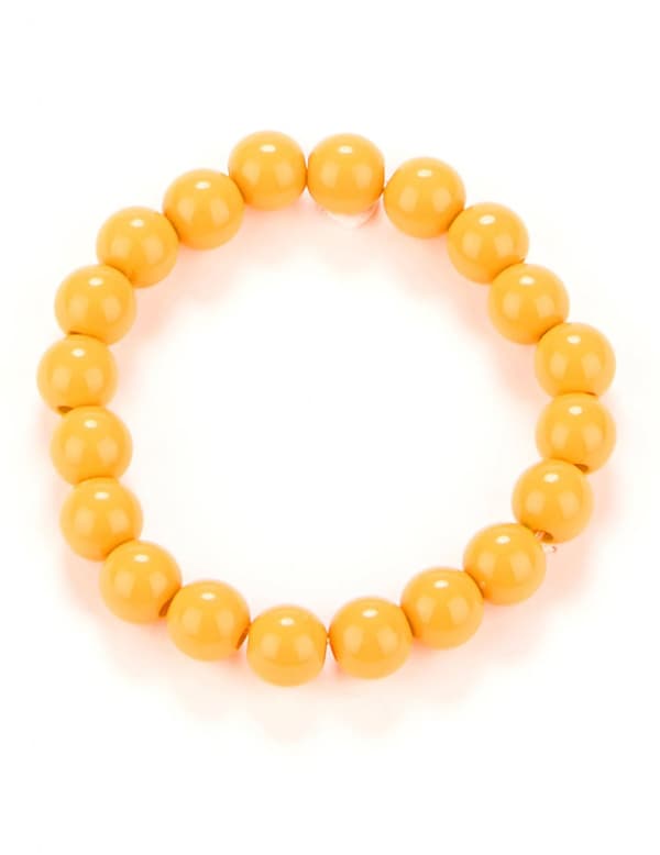 Oransje perler armbånd for voksne.Size-One size