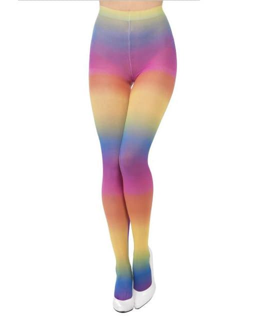 Regnbue ugjennomsiktig tights for kvinner.Size-One size