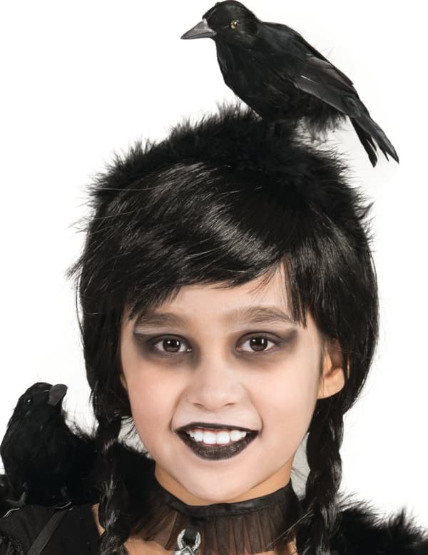 Raven pandebånd til voksne og børn.Size-One size