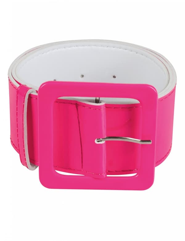 Bredt neon rosa belte for voksne.Size-One size