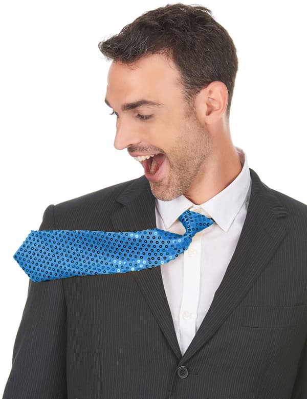 Tyrkis slips med pailletter voksen.Size-One size