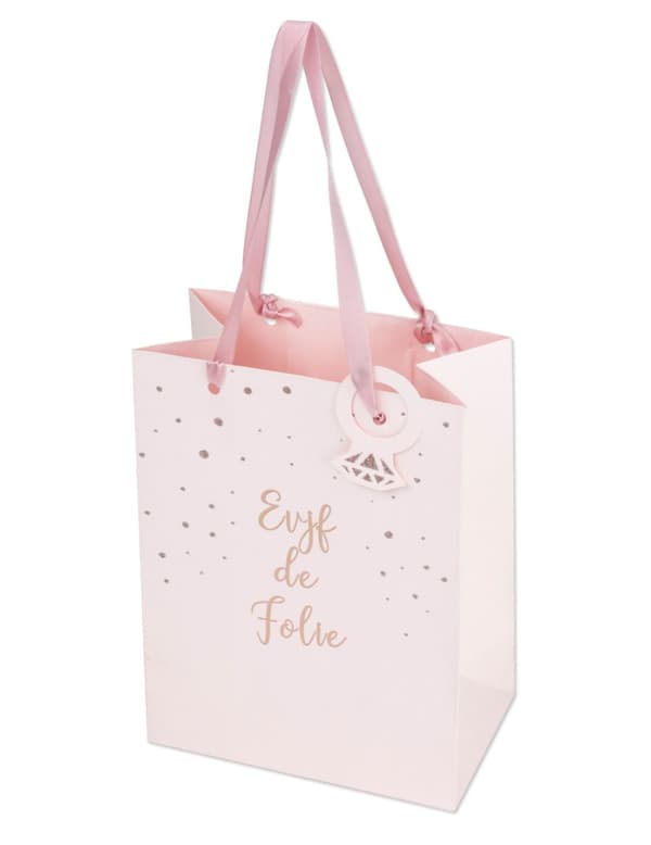 Rosa guld crazy bachelor taske 15 x 20 cm.Size-One size