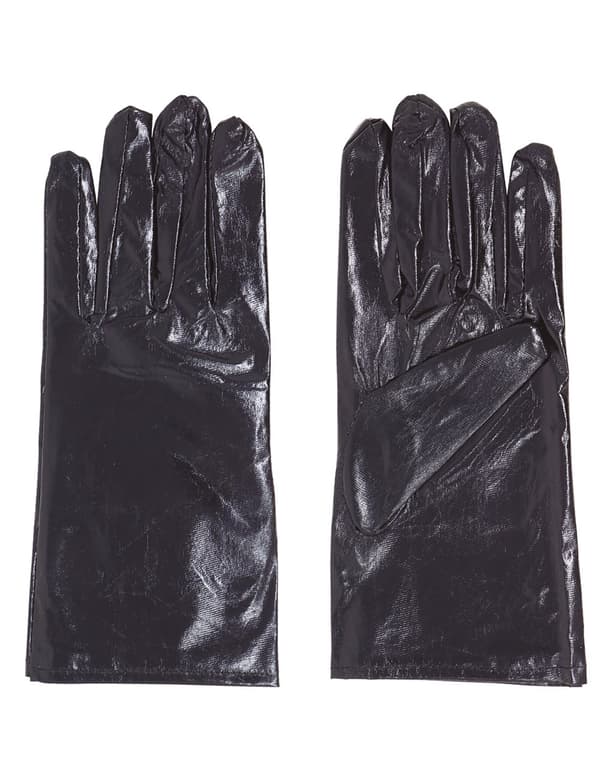 Damehansker med 22 cm sort skinneffekt.Size-One size