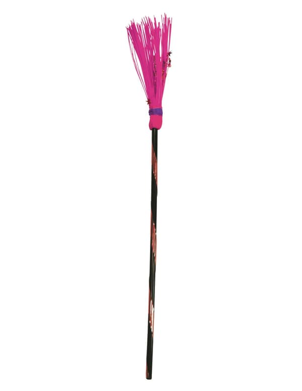 Pink heksekost 95 cm.Size-One size