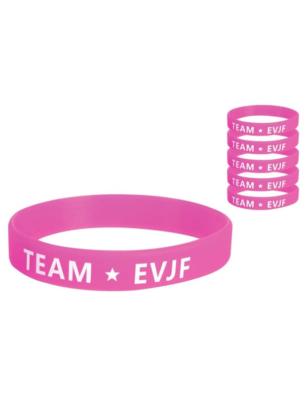 6 Armband Team EVJF.Size-One size