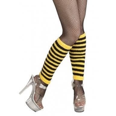 Leggings för vuxna med gula och svarta ränder - Okänt märke - One size