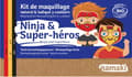 Miniatyrbild 1 av 4: Ekologiska ansiktsfärger för barn - Ninja & Superhjälte (3 st)