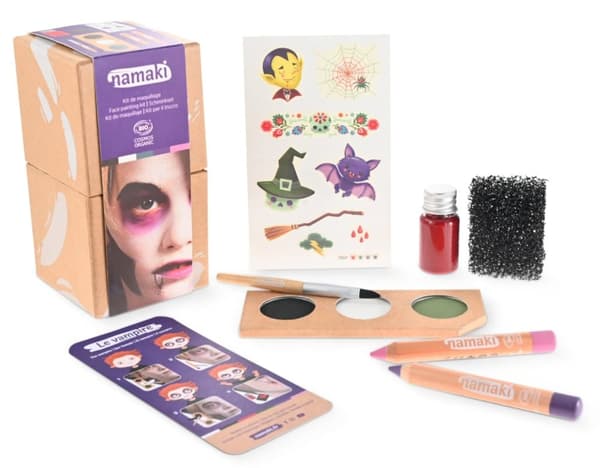 Ekologiska ansiktsfärger för barn - Läskig Halloween box