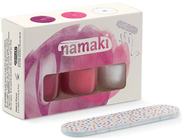 Nagellack för barn 3-pack + nagelfil - Namaki