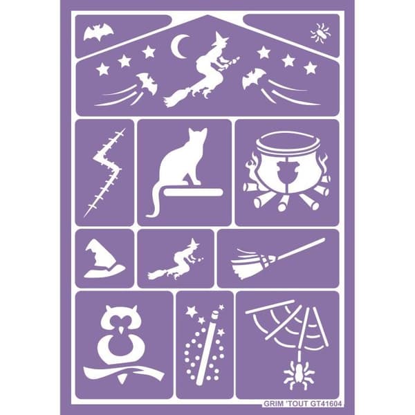 Sminkstencil - Magic - 12 stenciler - Självhäftande - Återanvändbar - Tvättbar