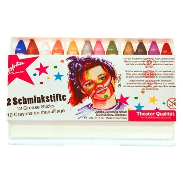 Mini sminkpennor x12 Färg: blå, brun, vit, orange, gul, silver, rosa, grön, guld, svart, lila, röd storlek på en