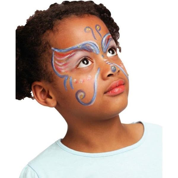 Barnmakeupkritor Färger. Regnbåge 6 stycken