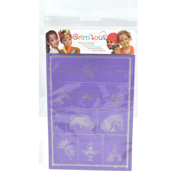 Makeup stenciler - GRIM TOUT - Set of 4 - Varied themes - Washable - Repositionable adhesives