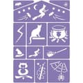 Miniatyrbild 1 av 2: Makeup stenciler - GRIM TOUT - Set of 4 - Varied themes - Washable - Repositionable adhesives