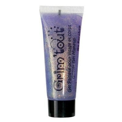 Smink - Grim'tout ansiktsglittergel - 25 ml tub: Mauve - För barn - Brand GRIM Tout