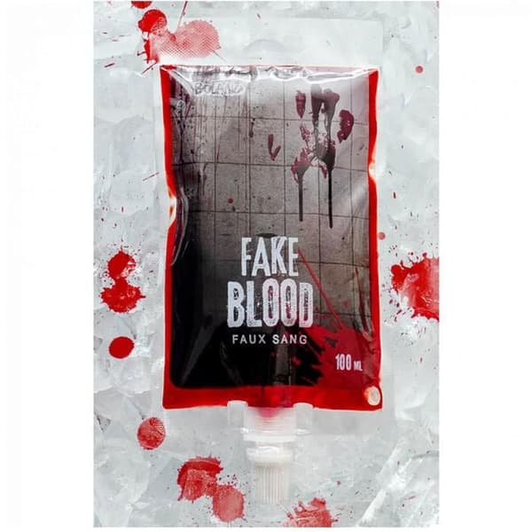 Fake blood bag - BOLAND - Unik Färg - Röd - Vuxen