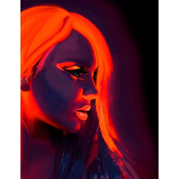 Neon Orange Makeup - WIDMANN - TU - Vuxen - Carnival Halloween Festivals