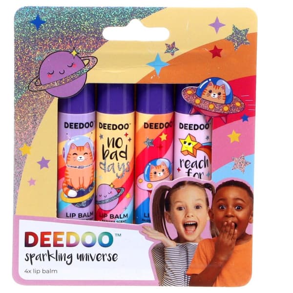 Deedoo Kids Lipbalm Sparkling Universe med doft